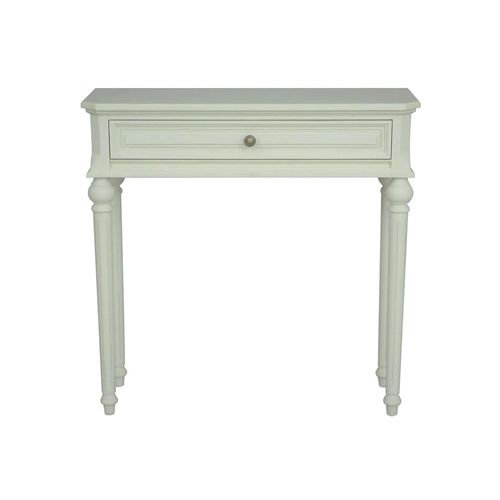 Clearance - Solana French Lime White 1 Drawer Console Table - A292