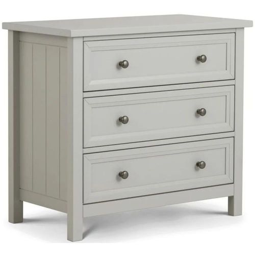 Clearance - Maine Grey 3 Drawer Small Chest - A332