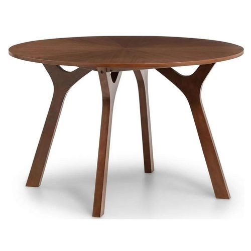 Clearance - Huxley Walnut 4 Seater Round Dining Table - A352