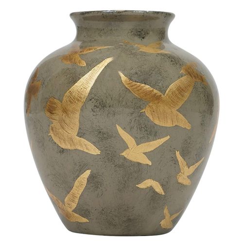 Clearance - Mindy Brownes Ashford Charcoal Grey and Gold Jar - FSS16390
