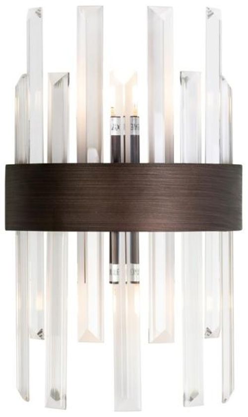 Avan Glass and Bronze Wall Lamp