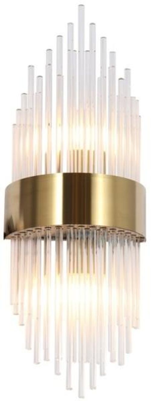 Penelope Glass and Gold Wall Lamp