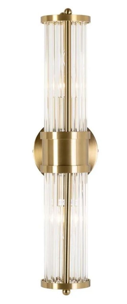 Lyan Glass and Brushed Gold Wall Lamp