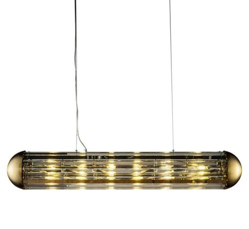 Mula Crystal and Bronze Pendant Light