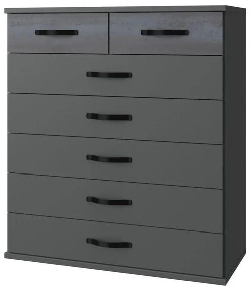 IN STOCK Duo2 Graphite 5+2 Drawer Chest