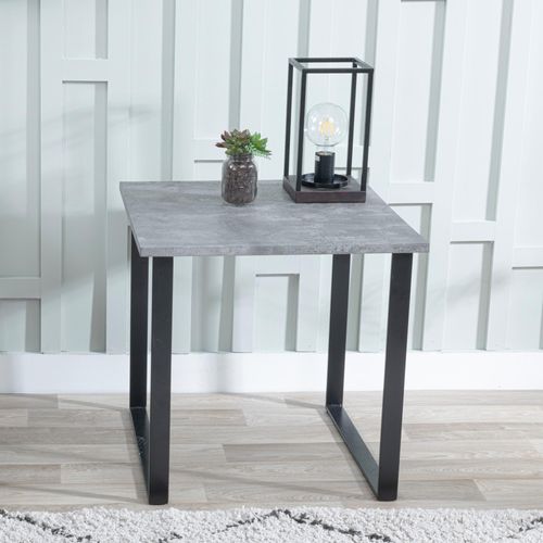 Clearance - Texas Grey Square Side Table