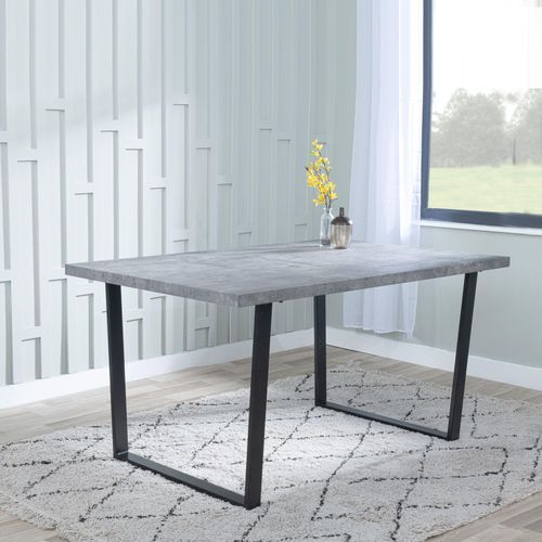Clearance - Texas 8 Seater Grey Dining Table - 180cm