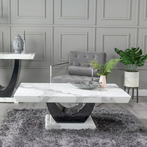 Madrid White Marble Coffee Table