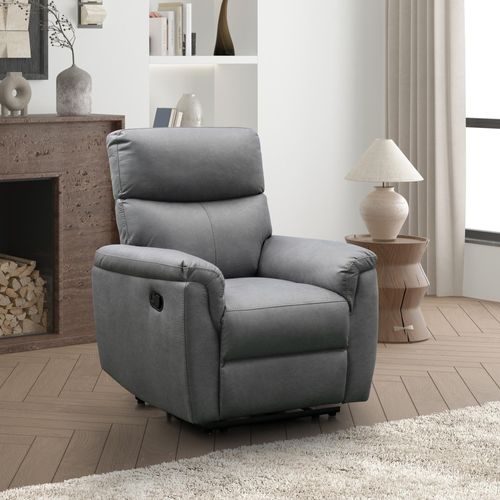 Isabela Grey Endurance Fabric Manual Recliner Armchair