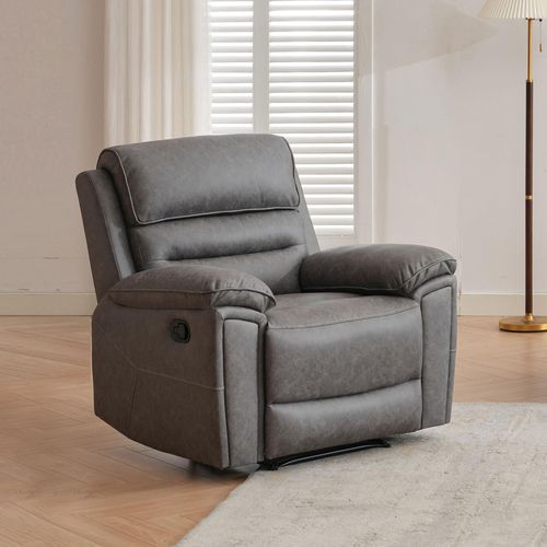 Helena Grey Endurance Fabric Manual Recliner Armchair