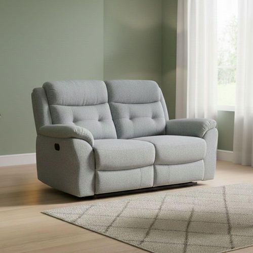 Shelby Grey Fabric 2 Seater Recliner Sofa