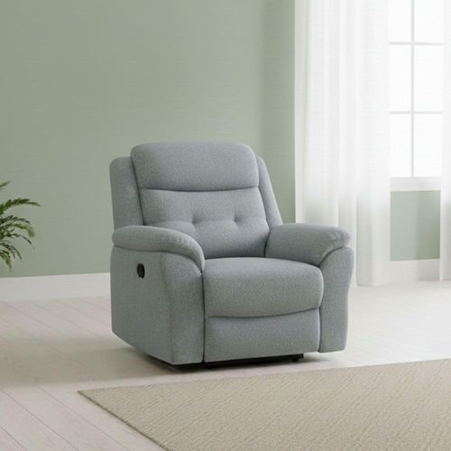 Shelby Grey Fabric Recliner Armchair