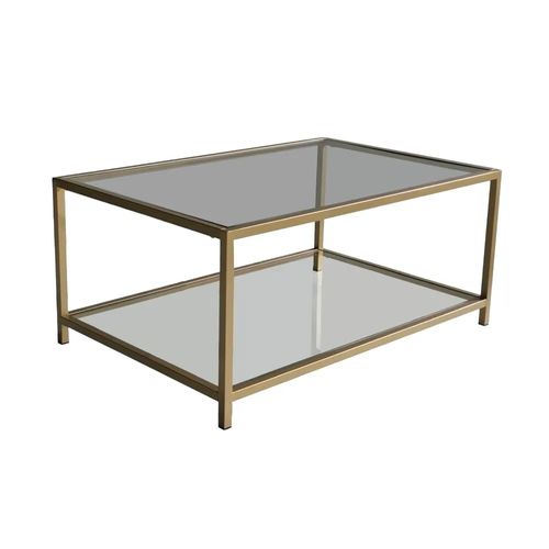 Clearance - Amberley Gold and Glass Coffee Table