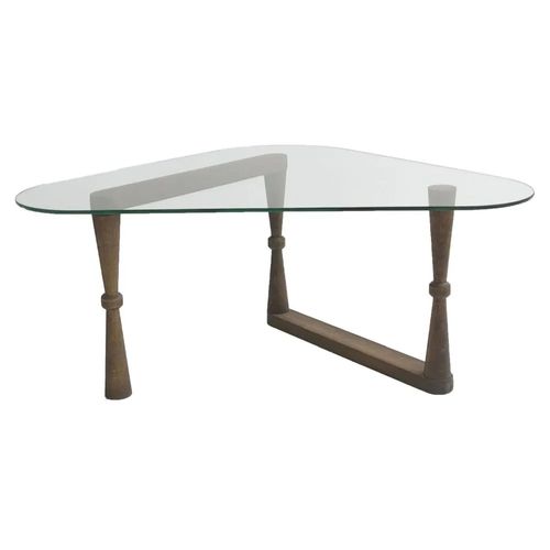 Clearance - Dunley Walnut and Glass Coffee Table