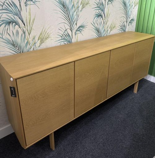 EX Display - Skovby SM544 Oak 4 Door Sideboard