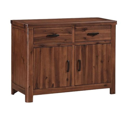Andorra Dark Acacia 2 Door Small Sideboard - 105cm