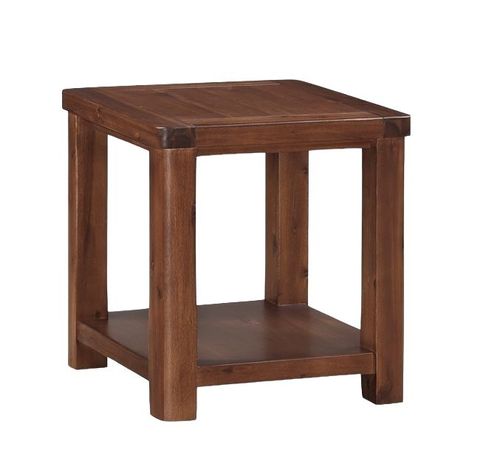 Andorra Dark Acacia Square End Table