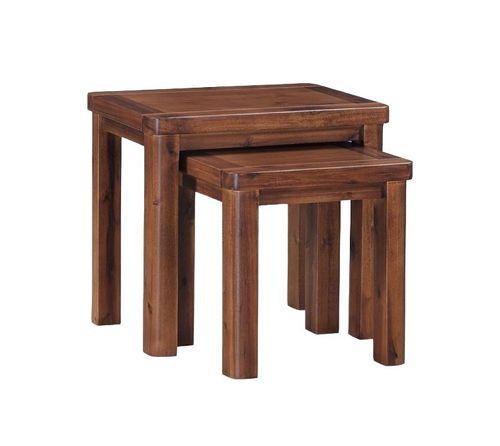 Andorra Dark Acacia Nest of 2 Tables