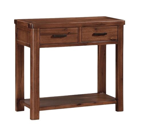 Andorra Dark Acacia 2 Drawer Console Table