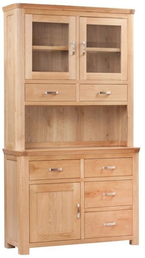 Treviso Oak Buffet Hutch