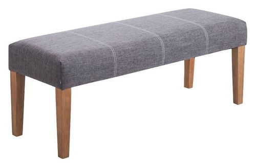 Zara Grey Fabric Padded Bench
