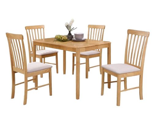 Cologne Light Oak 4 Seater Dining Table - 110cm