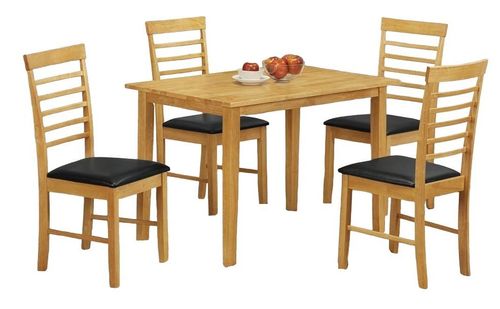 Hanover Light Oak 4 Seater Dining Table - 110cm