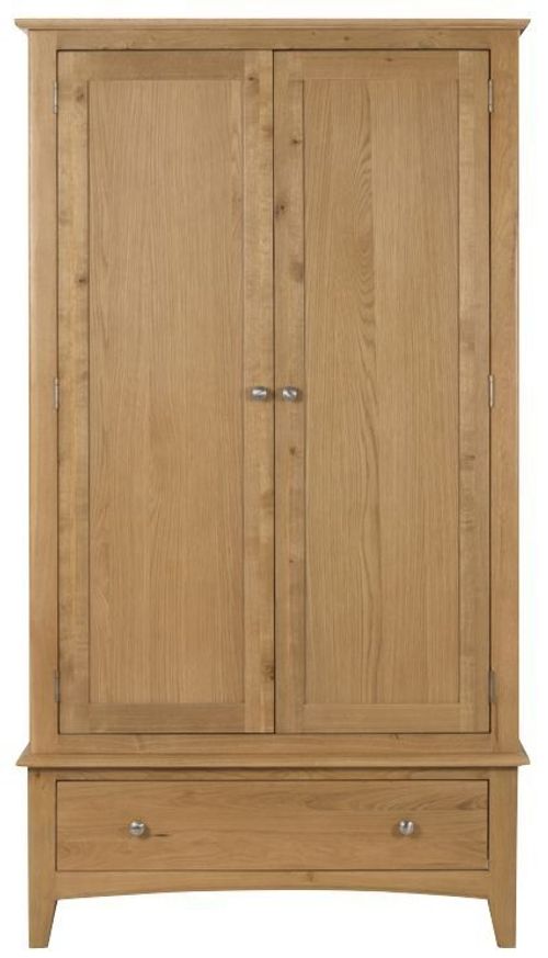 Kilkenny Oak 2 Door 1 Drawer Wardrobe