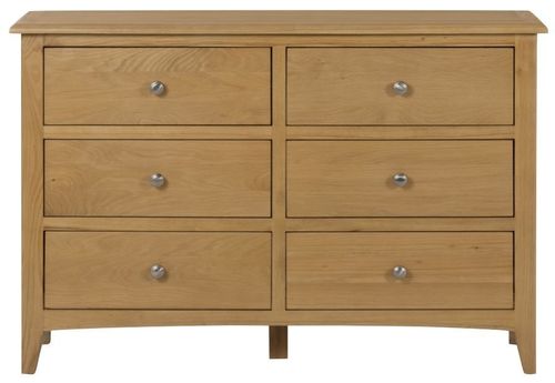 Kilkenny Oak 6 Drawer Wide Chest