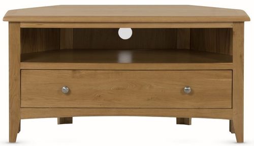 Kilkenny Oak 1 Drawer Corner TV Unit