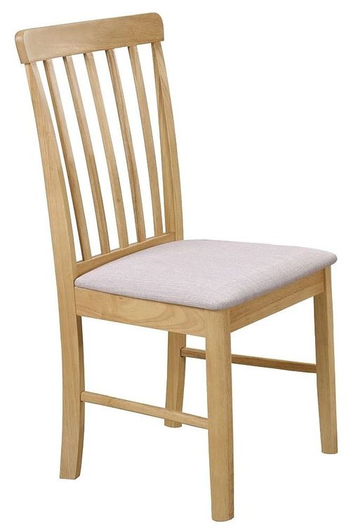 2 x Cologne Light Oak Slatted Back Dining Chair