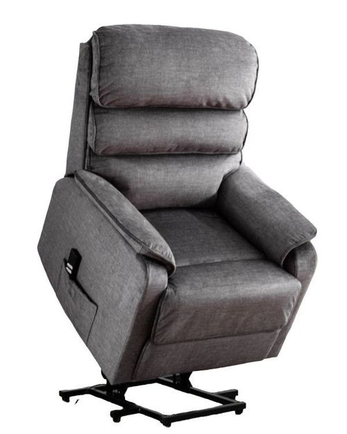 Savoy Lift and Tilt Grey Fabric Electric Recliner Armchair