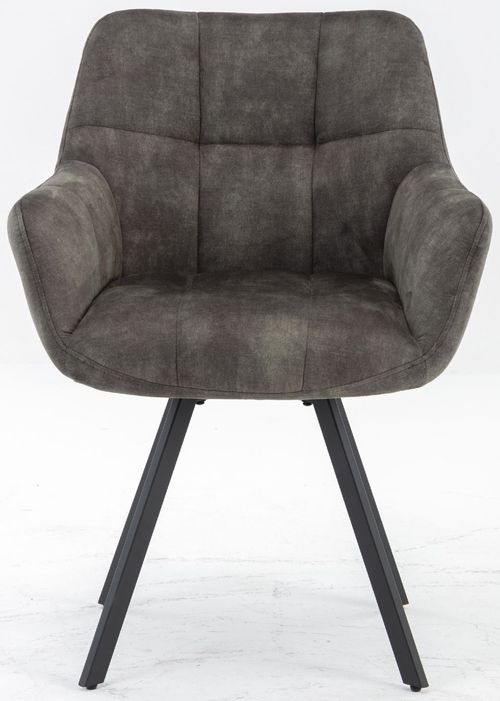 2 x Jade Olive Fabric Dining Armchair