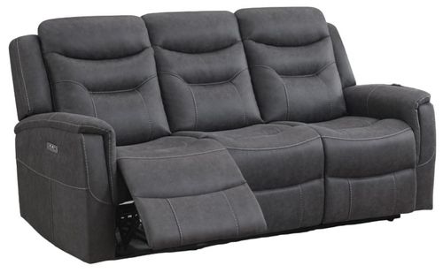 Harrogate Grey Fabric 3 Seater Recliner Sofa