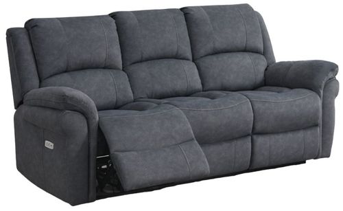 Wentworth Grey Fabric 3 Seater Recliner Sofa