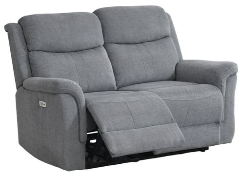 Faringdon Grey Fabric 2 Seater Recliner Sofa