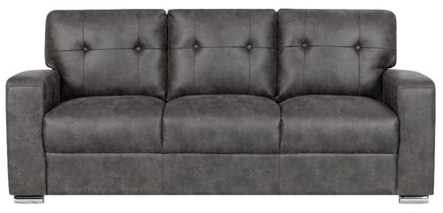Hampton Dark Grey Fabric 3 Seater Sofa