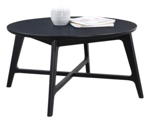 Carrington Black Oak 80cm Round Coffee Table