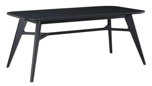 Carrington Black Oak 6 Seater Dining Table - 180cm