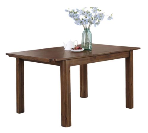 Monterey Acacia Wood 4-6 Seater Extending Dining Table - 120cm-150cm