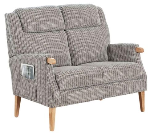 Lisbon Latte Fabric 2 Seater Sofa
