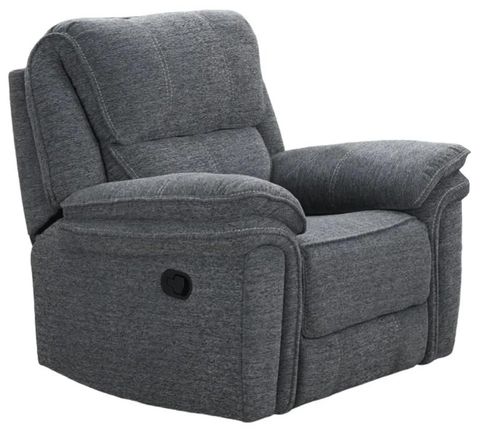 Belmont Grey Fabric 3+1+1 Recliner Sofa Suite