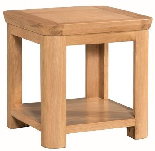 Treviso Oak Square Lamp Table