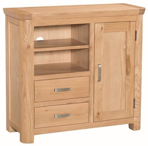 Treviso Oak 1 Door 2 Drawer Media Cabinet