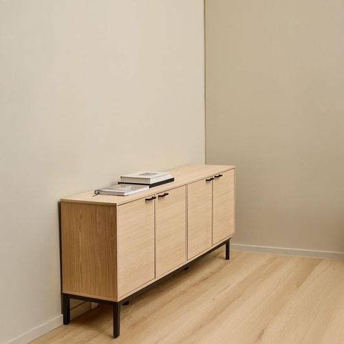 Kensington Oak 4 Door Extra Large Sideboard - 180cm