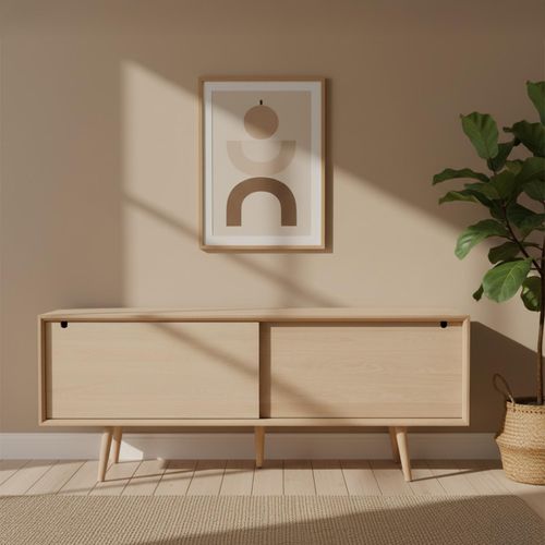 Century Oak 2 Door Extra Large Sideboard - 180cm