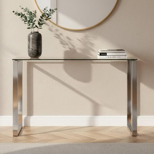 Katrine Clear Glass Console Table