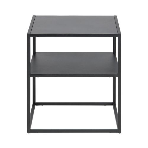 Newton Black Metal Bedside Table