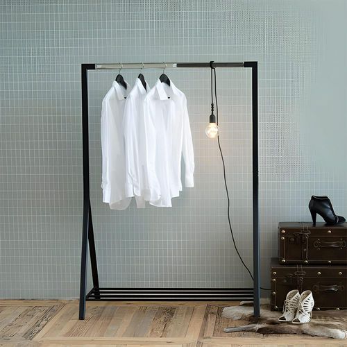 Brent Black Metal Clothes Rack