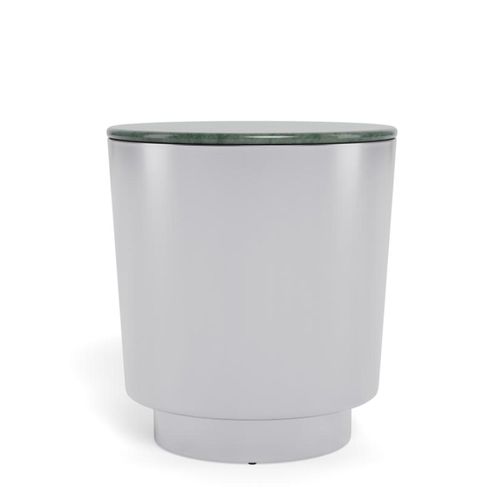Cangas Green Marble Top Round Side Table
